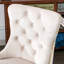 Chaise de bureau en velours beige foncé avec base en métal doré - bouton, bureau pivotant réglable par A&A Furniture Home In And-1419708830