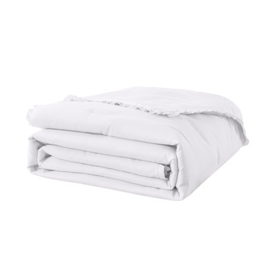 Ruffled Edge Microfiber Down Alternative Blanket