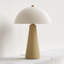 Lampe de table champignon scandinave moderne en céramique 17,8 po Fistes pour la chambre à coucher et le salon-568801679