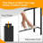 39'' Rectangle Bar Table For Patio, Long Balcony Hot Tub Table With Waterproof Top