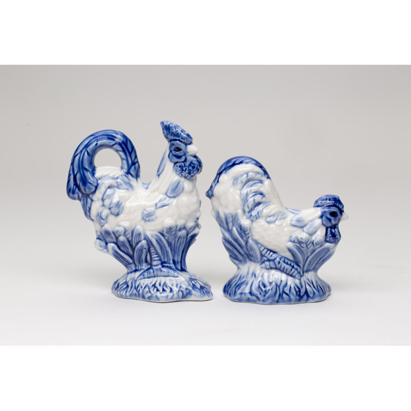 Ensemble salière et poivrière White Rooster