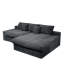 Canapé modulaire avec tissu velours côtelé et méridienne large-946605252-946024792