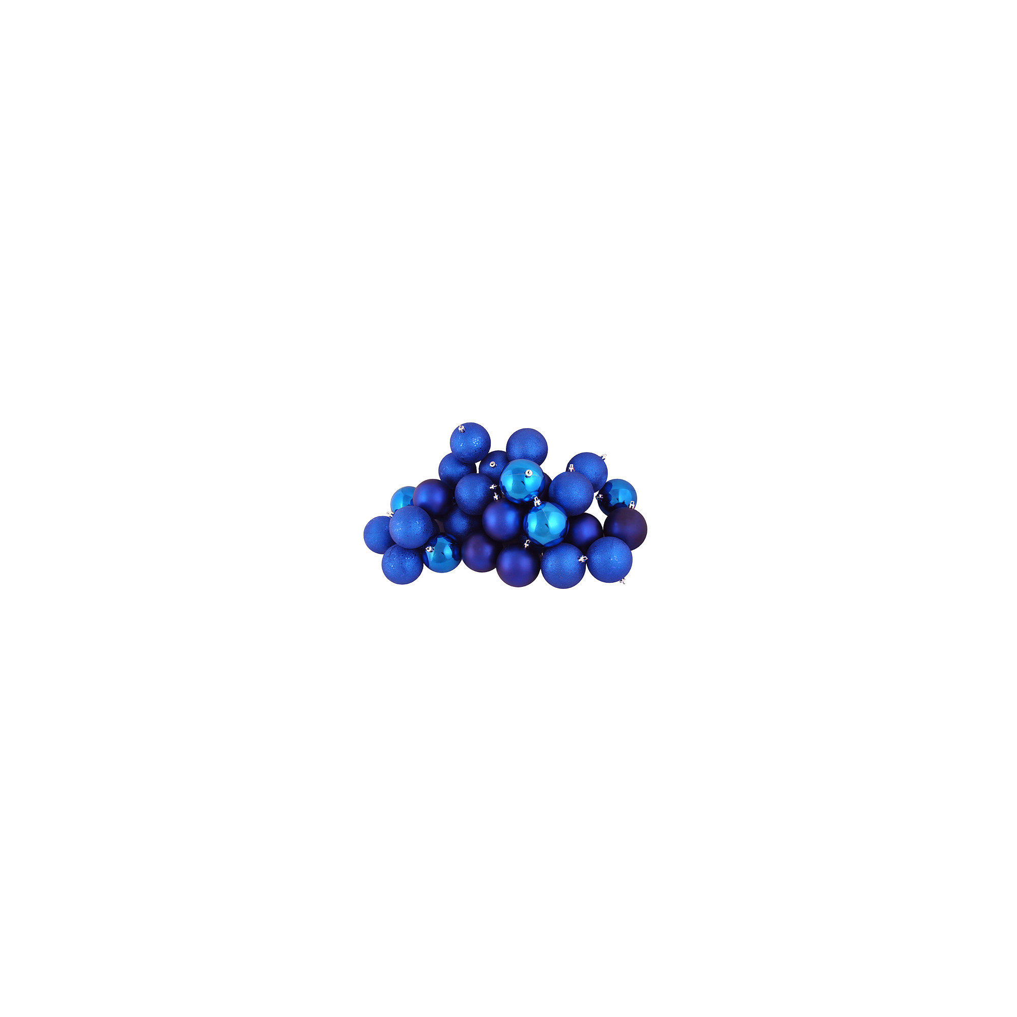 Holiday Décor Ball Ornament, 2'' H X 2'' W X 2" D, Lavish Blue