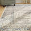 Tapis oriental persan en viscose rétro brun / ivoire-15107797