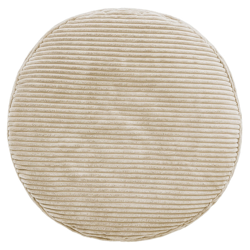 Soul 55Cm Round Pouffe, Beige