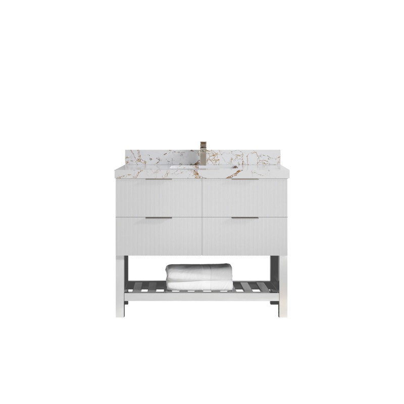 Meuble-lavabo simple avec plateau Catalina 42