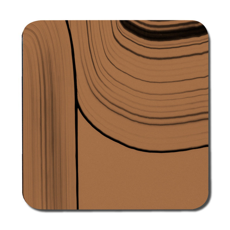 Wood Grain Placemat And Coaster Set Brown Rustic Dining Table Accessories