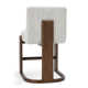 Chelsea 26" Upholstered Fabric Counter Bar Stool In Ivory
