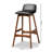 Upholstered Counter Stool with Solid Wood Frame-1173435381
