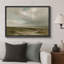 Tableau représentant un paysage de marais côtier brumeux, idéal pour le salon, impression giclée sur toile encadrée - 40 x 60 cm ou 60 x 90 cm-136073875-136073877