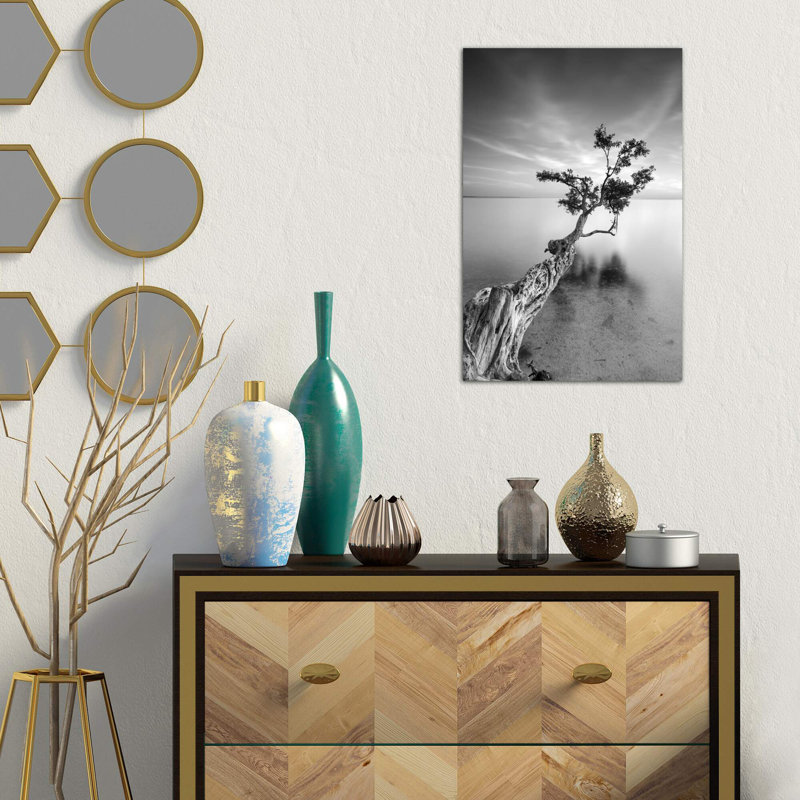 « water tree v » par moises perception-reproduction de photo, H 12 po x l 8 po x P 0,75 po, Toile tendue