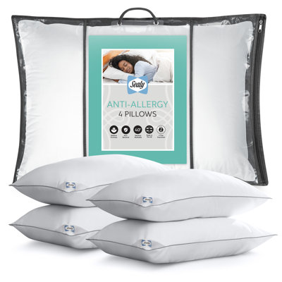 Sealy Anti Allergy PillowS - 4 Pack