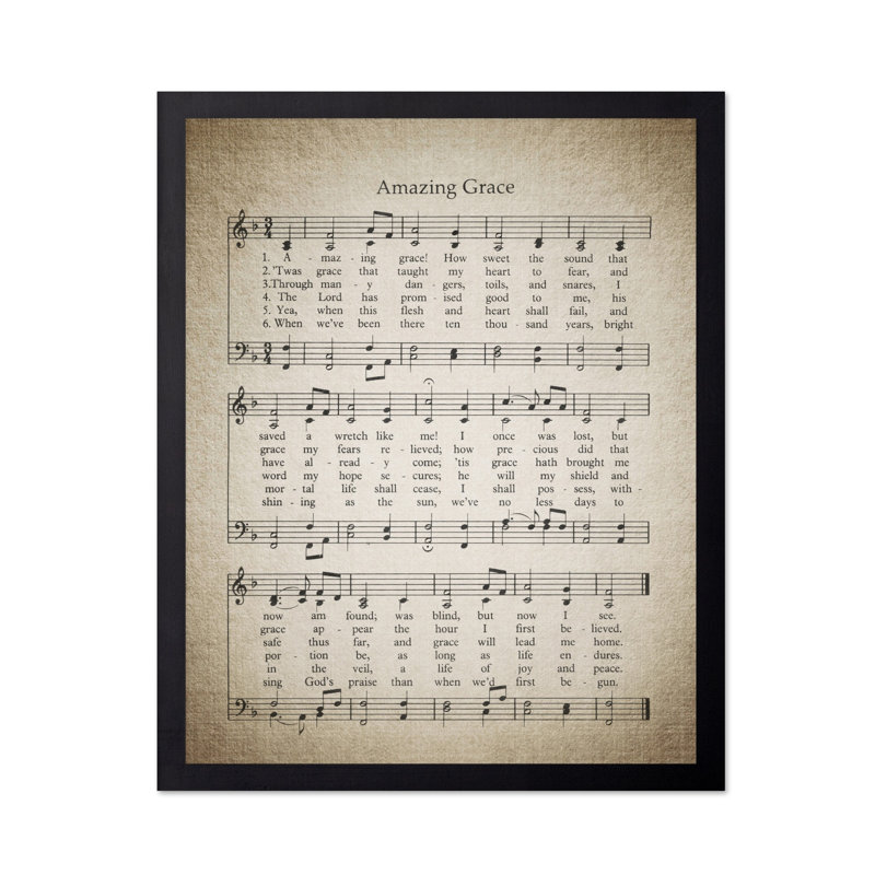 Drap-housse Amazing Grace, Sans cadre, Affiche, H 08 po x l 10 po