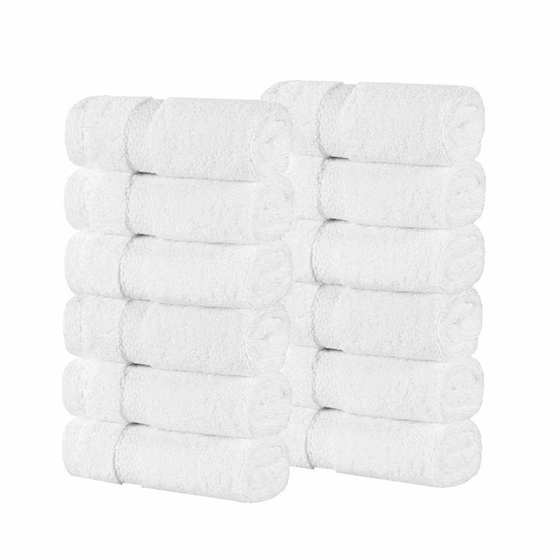 Fowlerville Egyptian Giza Cotton Wash Cloth, White
