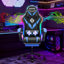 Fauteuil de jeu ergonomique à massage Hoffree avec haut-parleurs Bluetooth et lumières DEL RVB-100105950