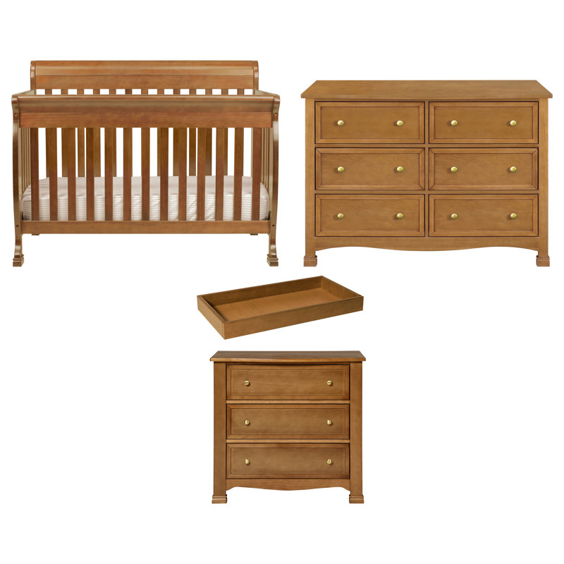 Ensemble de chambre de bébé standard convertible Kalani, Châtaignier