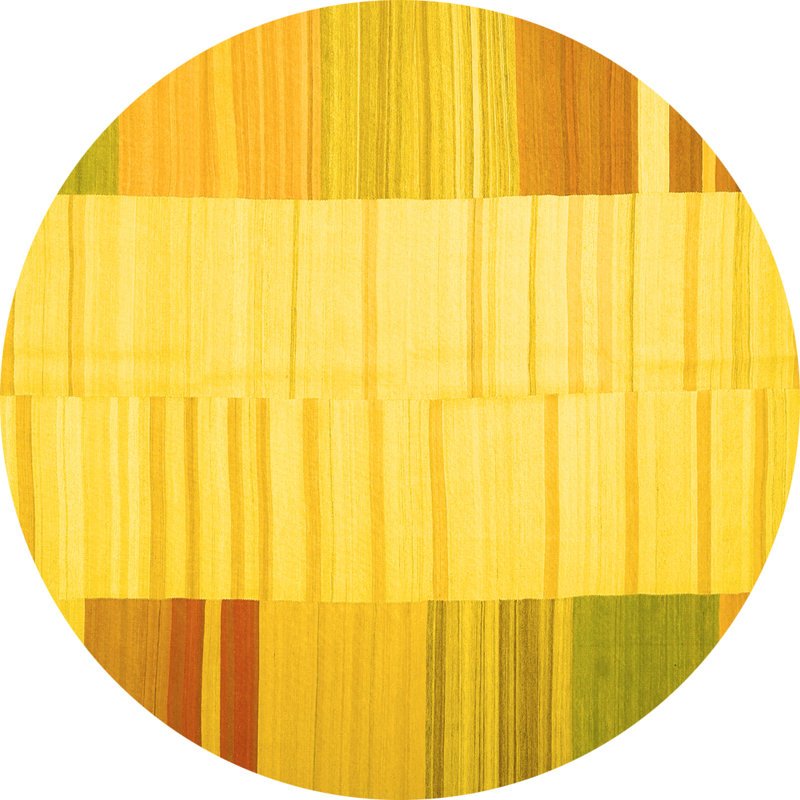 Heigl Performance Abstract Indoor Rug, Round 4'