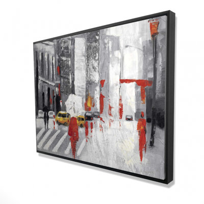 «Abstract Cloudy City Street», reproduction sur toile
