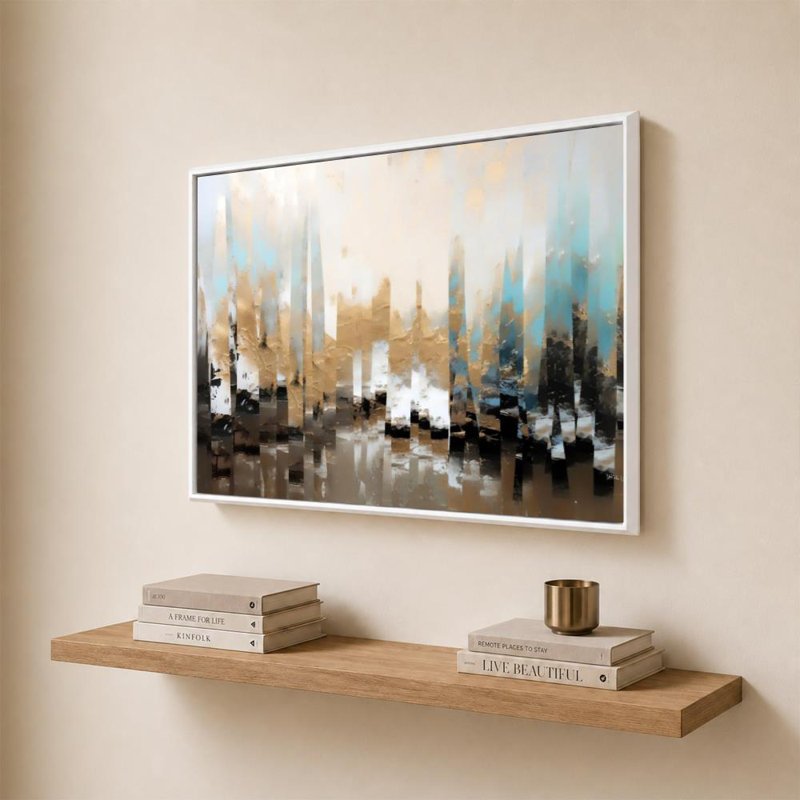 «Psalm 16: 7 Quiet Counsell» par Mark Lawrence - impression sur toile, H 28 po x l 40 po, Blanc