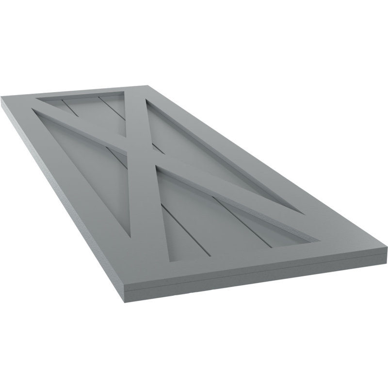 Volets à fixation fixe en PVC True Fit, 15", 37", Océan