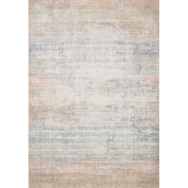 Tapis abstrait brun Lozano, Rectangle 9 pi 3 po x 13 pi 3 po
