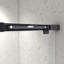 Porte de douche coulissante noire matte sans cadre North American
