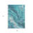 Arpin 3' X 5' Teal Blue Gray And Ivory Abstract Washable Indoor Outdoor Area Rug