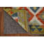 Tapis géométrique en laine Kilim