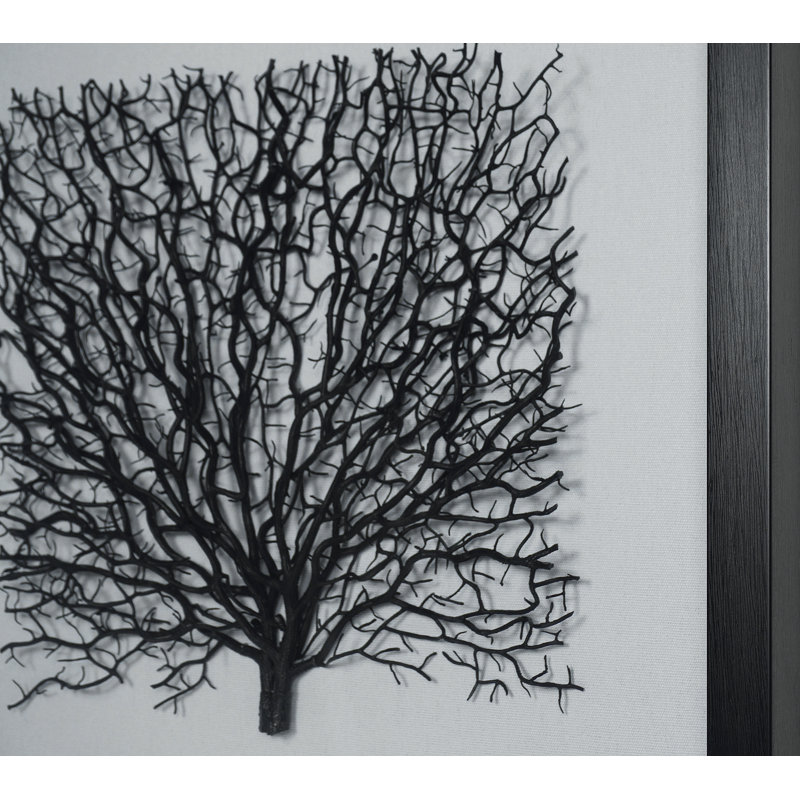 Décoration murale boîte d'ombre arbre flétri