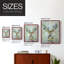Fantastic Florals Deer, Portrait, reproduction encadrée - bois massif-2012393552-2012393646