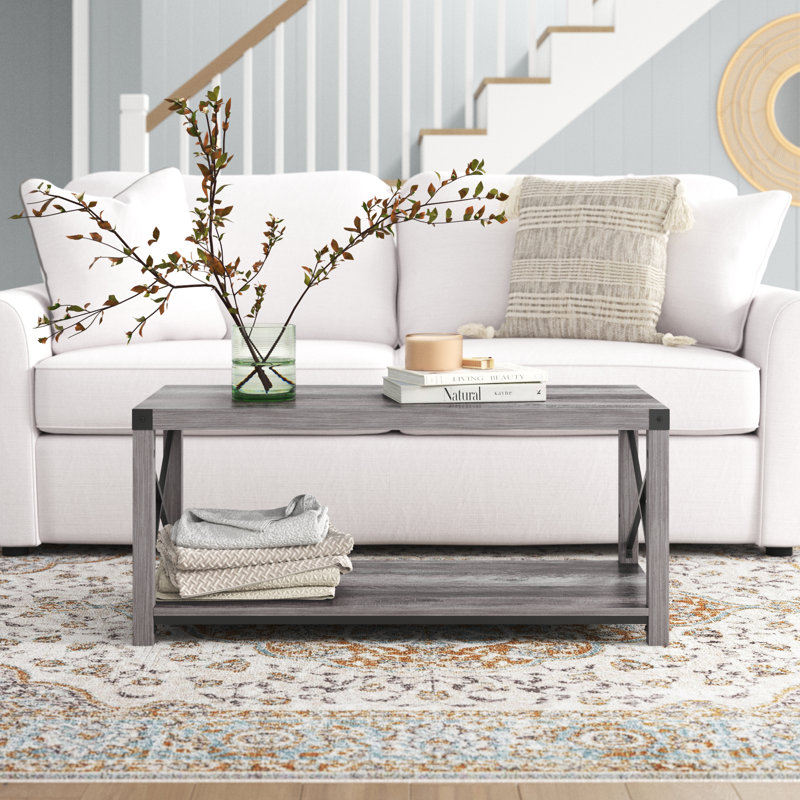 Ricky Single Coffee Table, Gray