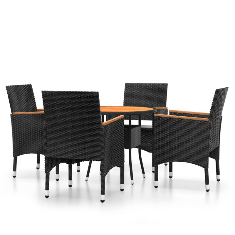 Garden Bistro Set Furniture, Light Brown