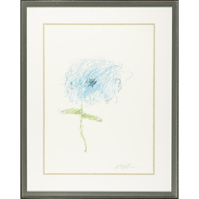 Scribble Flower Print by Robert Robinson