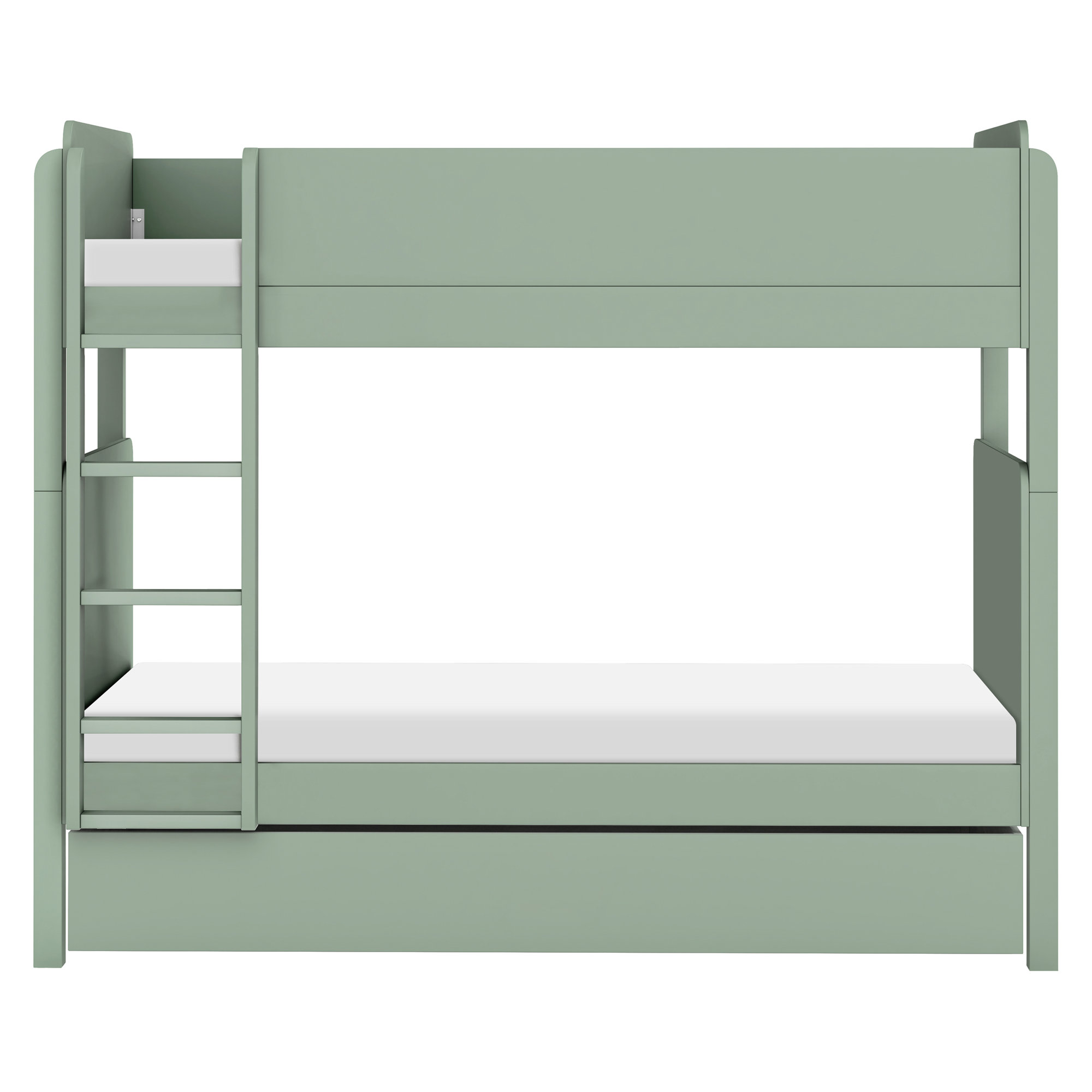 TipToe Twin Bunk Bed, Light Sage