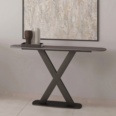 Deptula 120cm Stone Top Console Table