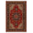 Guria Red/Brown Oriental Vintage Look Machine Printed Cotton Chenille Area Rug-227097660