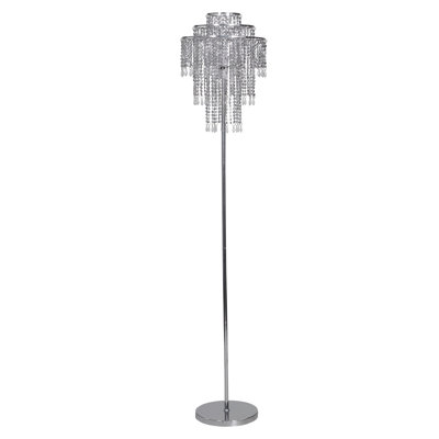 Auden 147cm Chrome Traditional Floor Lamp