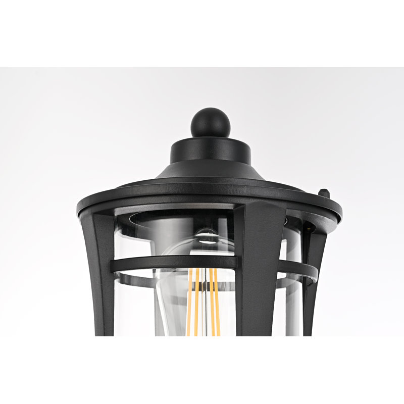 Lampadaire extérieur noir Allegretto 13 pouces