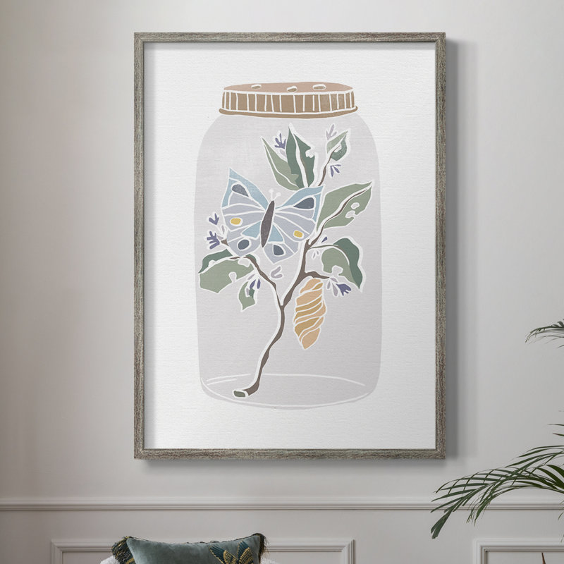 Reproduction encadrée Nature Jar II - bois massif, H 11 po x l 9 po