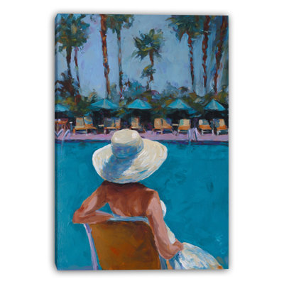 Quiet Swim Wrapped Canvas Wall Art