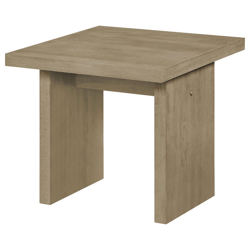 Table de bout d'appoint carrée Vule, Chêne naturel