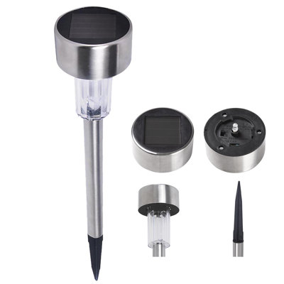 Low Voltage Solar Powered Integrated LED Metal Pathway Light Pack