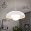Luminaire suspendu Boden (blanc)