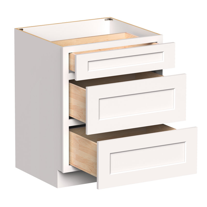Armoire de tiroir de cuisine prête à assembler l 27 po x P 24 po x H 34,5 po CASAINC, 27"