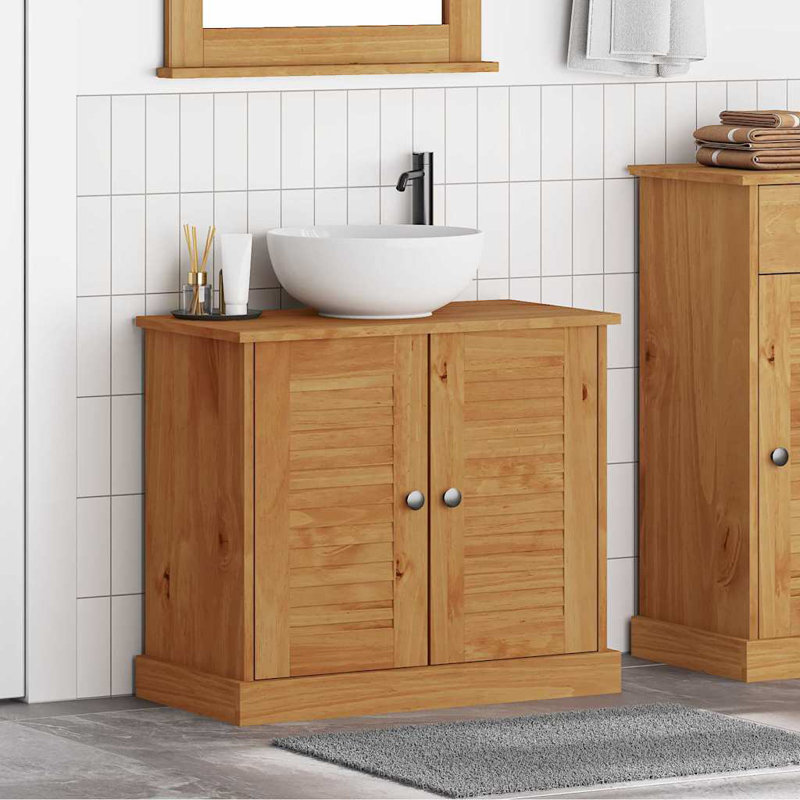 Sink Cabinet With Shelf VIGO 67.5 X 34 X 59 Cm, Honey Brown