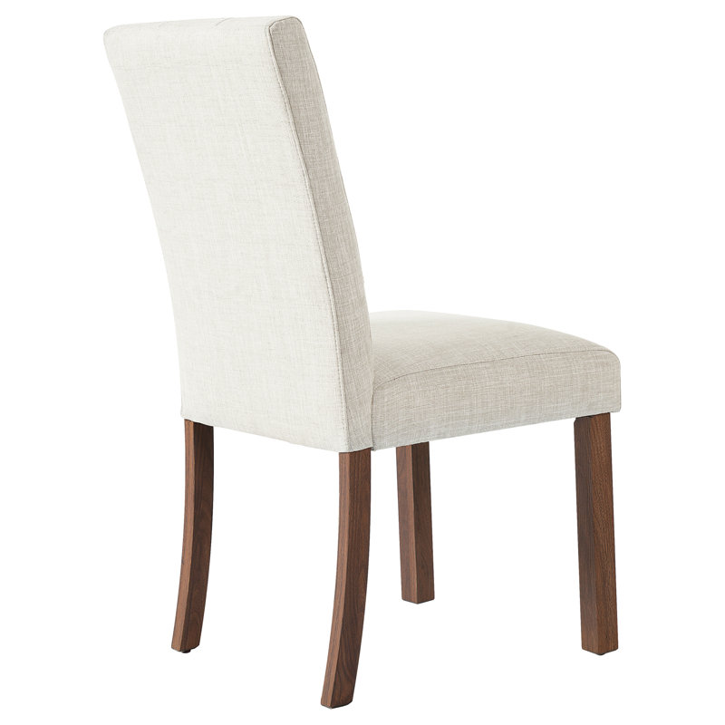 Ensemble de chaises de salle à manger de style Mid-Century 4 pièces avec structure en noyer beige et noyer, Noyer