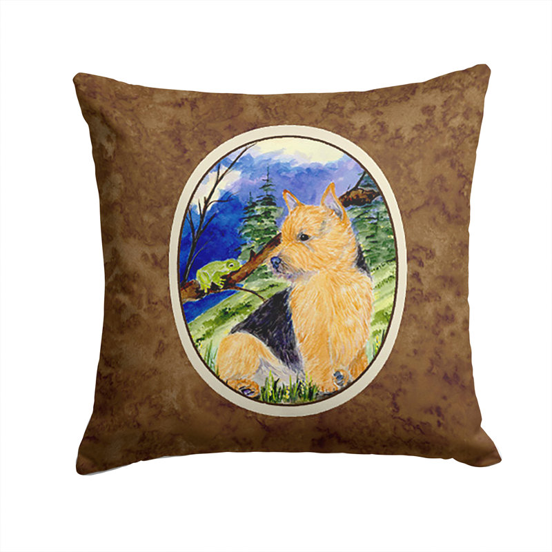 Coussin décoratif intérieur/extérieur norwich terrier
