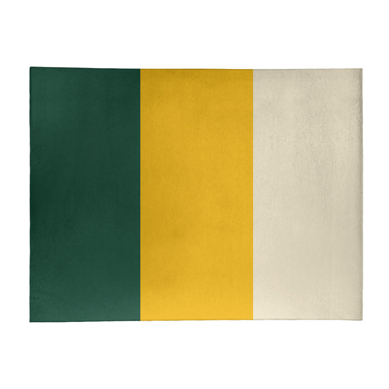 Vert forêt tissé à plat, Rectangle 8 pi x 10 pi