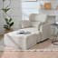 Fauteuil d'appoint rembourré avec repose-pieds avec rangement-1385108747