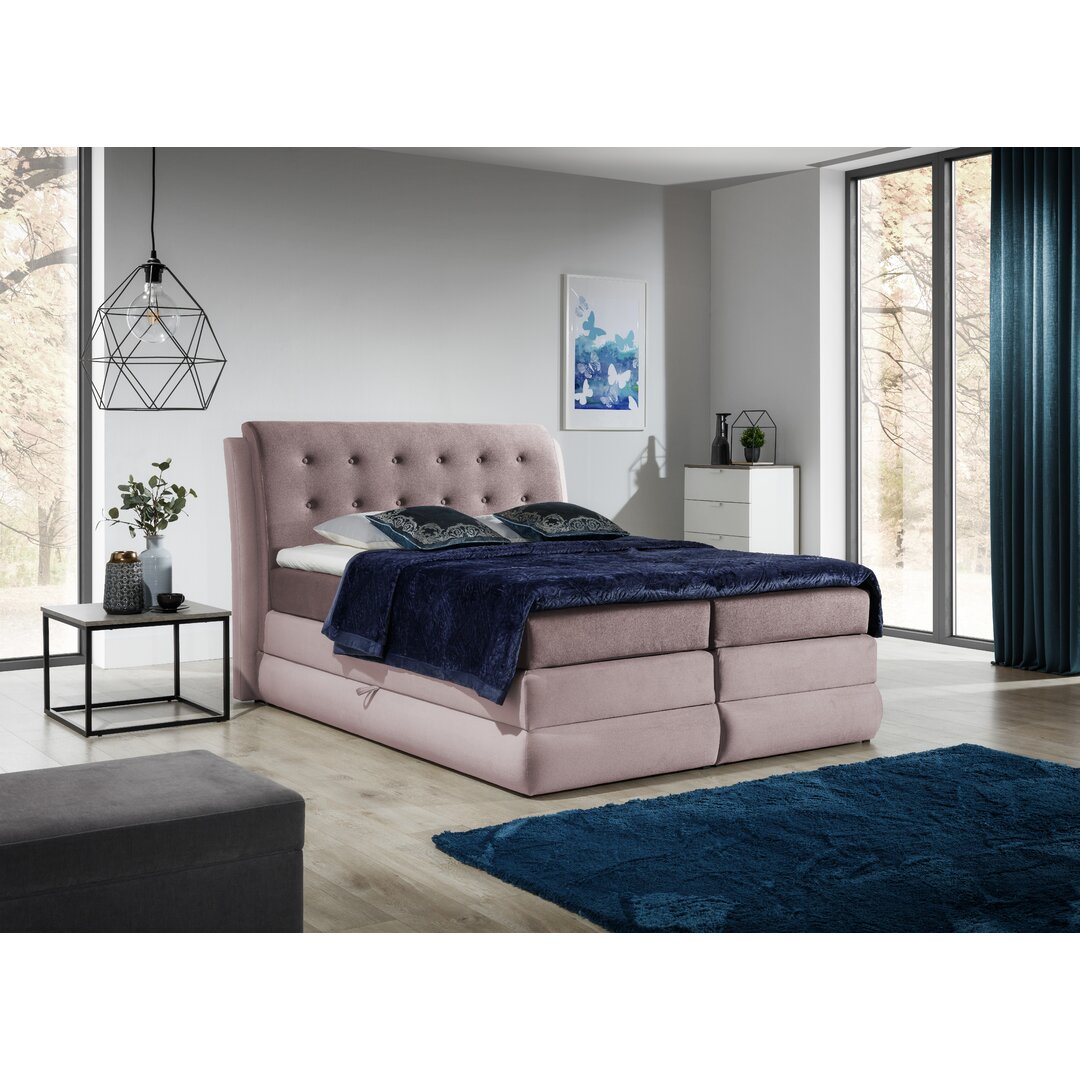 Boxspringbett Altura mit Topper und Bettkasten